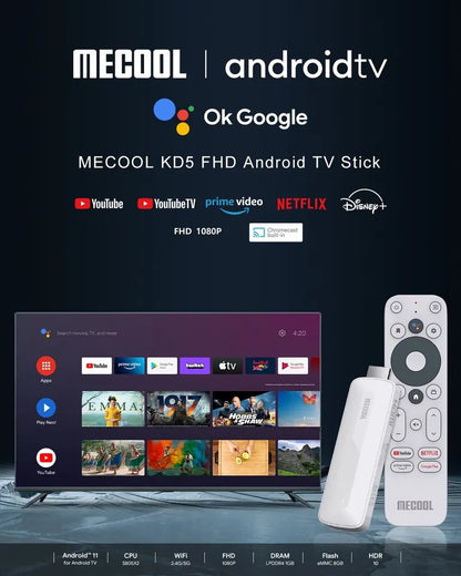 Meecool 4K TV Stick, Android 11, 2GB/8GB, Best Price!