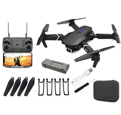 Drone Pro E88 FPV 4K Dual HD Wide Angle Cameras WiFi RC Foldable Quadcopter NEW