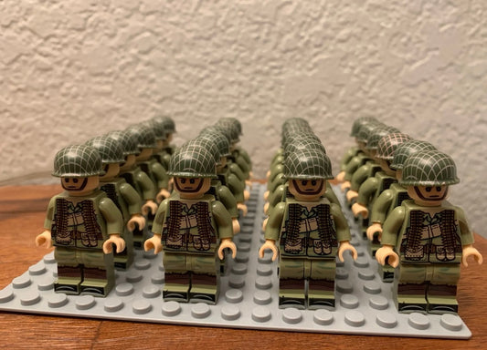 Lego Like Minifigures Bundle US Army WW2 Minifigures, 24 Minifigures, New!